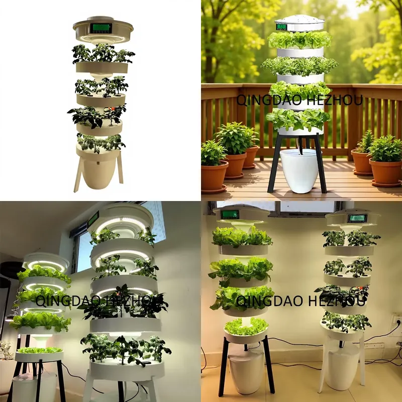 Hydroponic Tower Planter - Интеллектуальная гидропонная система Hezhou для домашнего