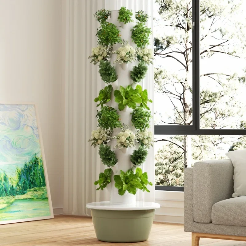 Умная вертикальная гидропонная – обзор и цена Hydroponic Tower Planter