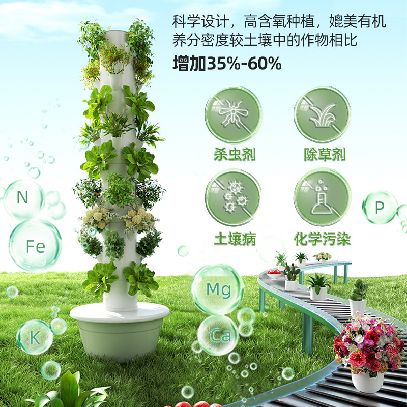 Умная вертикальная гидропонная – обзор и цена Hydroponic Tower Planter